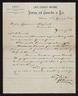 Letter from attorney J. E. Moore to attorneys Sparrow and Shepherd